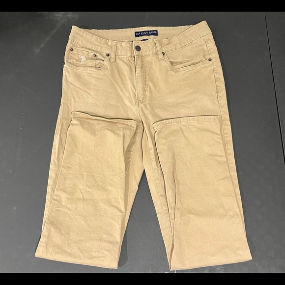 Mens Tan Polo Chinos - Picture 2 of 2